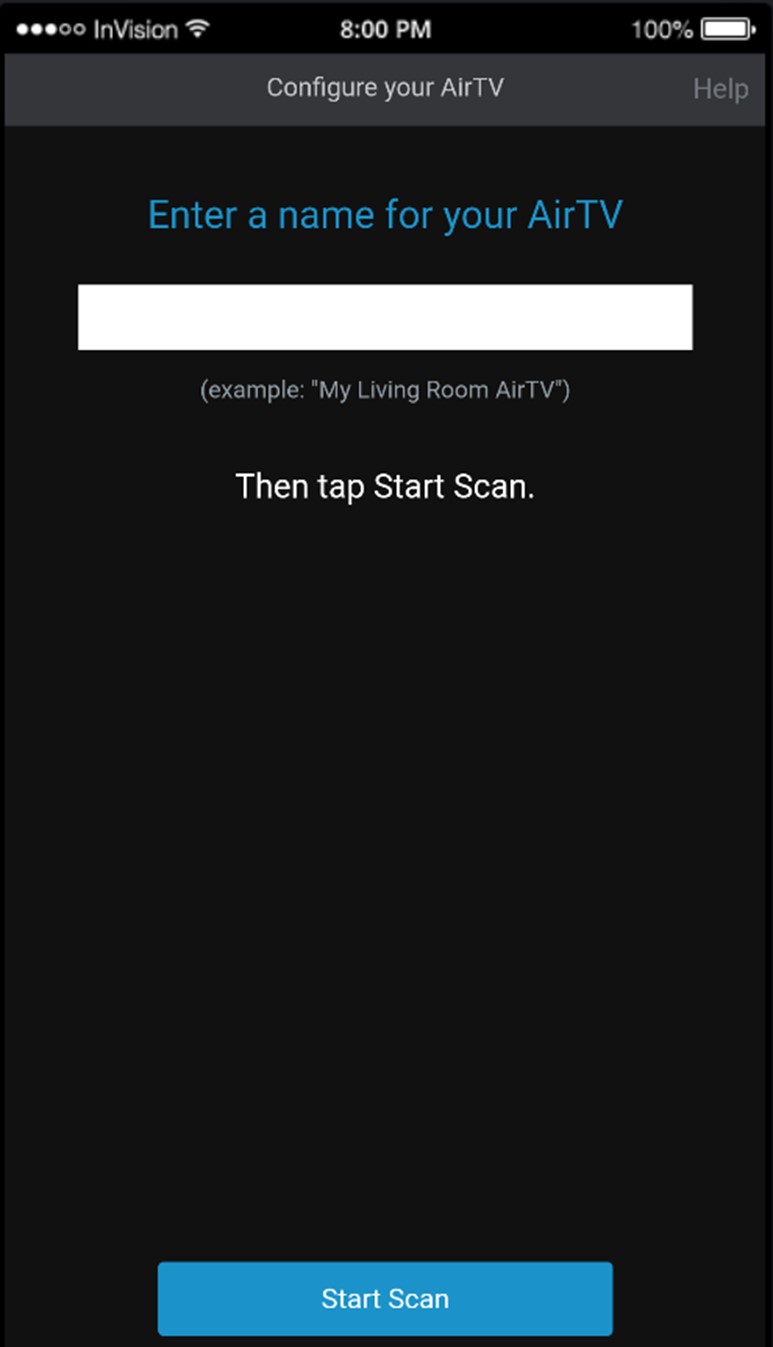 AirTV App: Name your AirTV