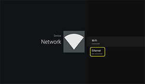 Ethernet options location