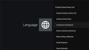 menu language preferences