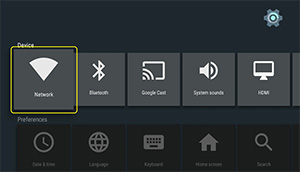 Network settings location